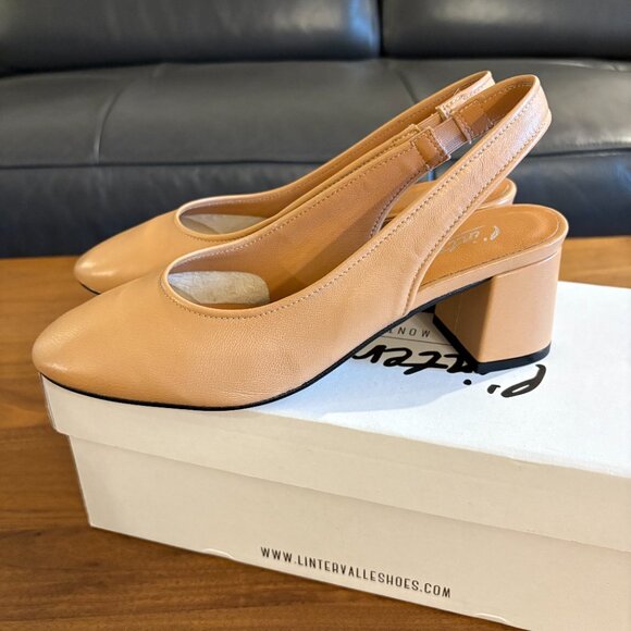 L’INTERVALLE Jarotes 38 camel slingback NWT - Picture 5 of 12